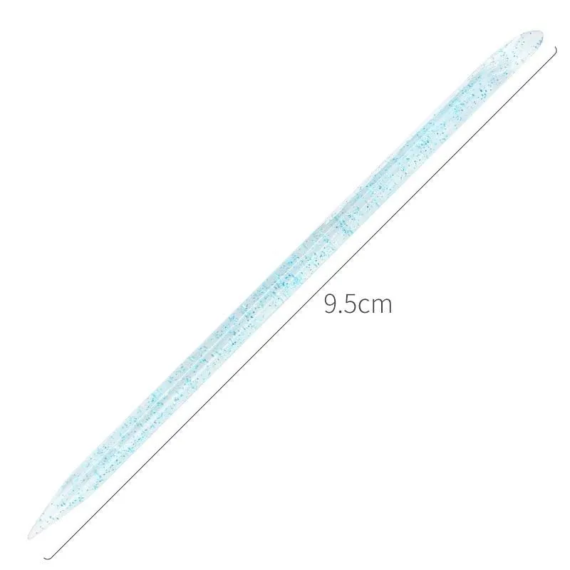 25/50/100Pcs Reusable Crystal Stick Double End Nail Art Cuticle Pusher Cuticle Remover Tool Pedicure Care Nails Manicures Tools