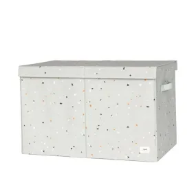 3 Sprouts Toy Chest Recycled Fabric - Terrazzo Green