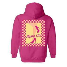 Alpha Chi Omega Life In Plastic Hooded Sweatshirt