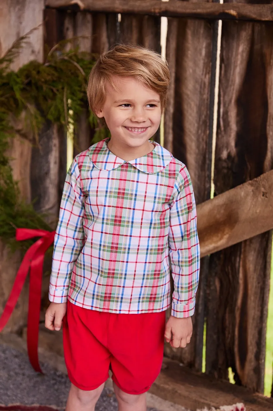 Banded Short - Red Corduroy