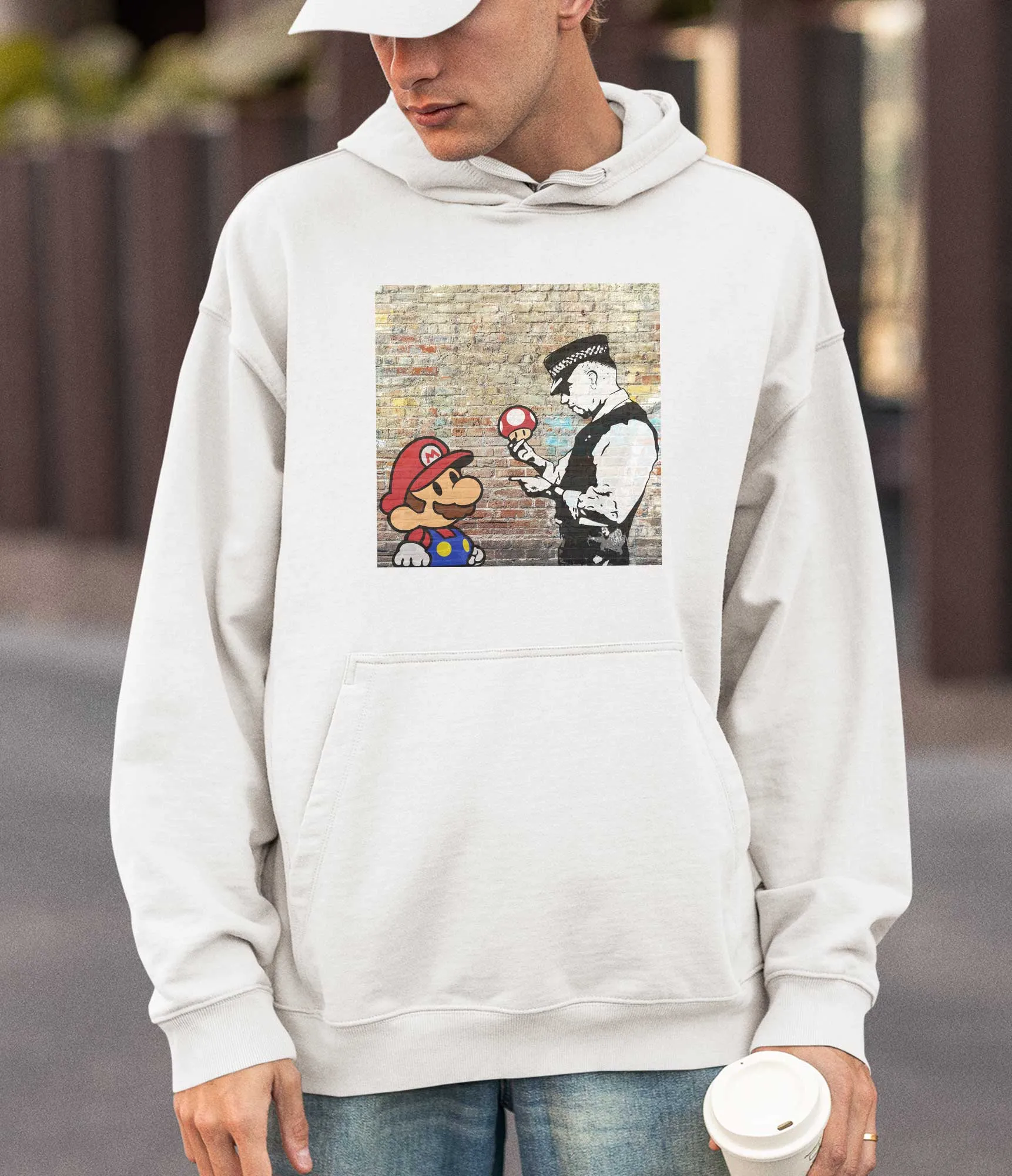 Banksy Hoodie - Super Mario