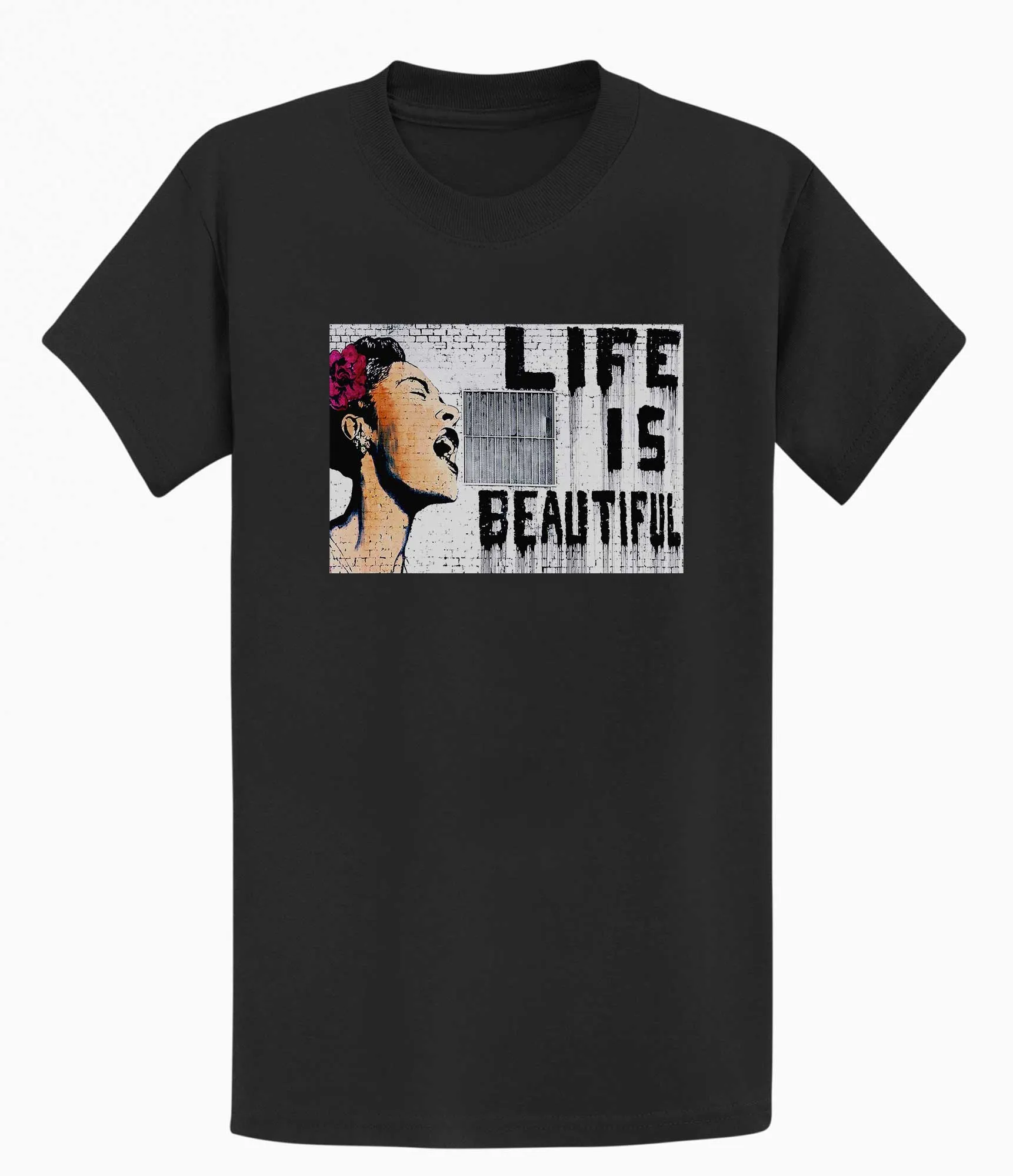 Banksy Men's T-shirt - Life is Beautiful