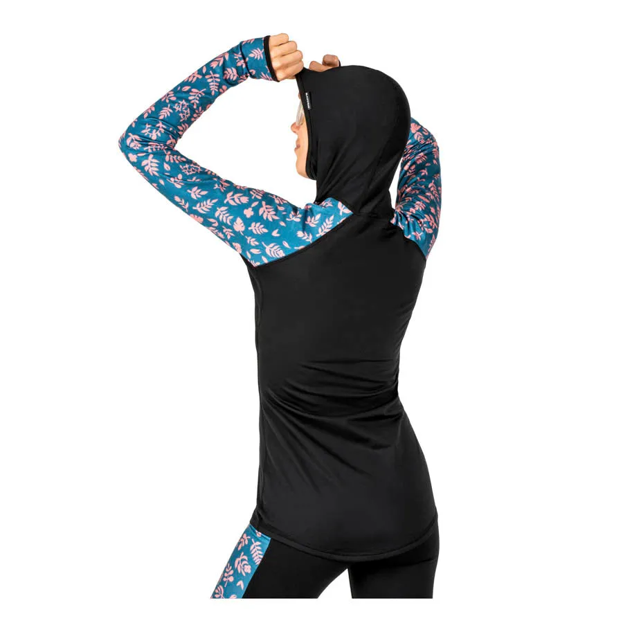 Black Strap Therma Hooded Womens Base Layer Top 2023