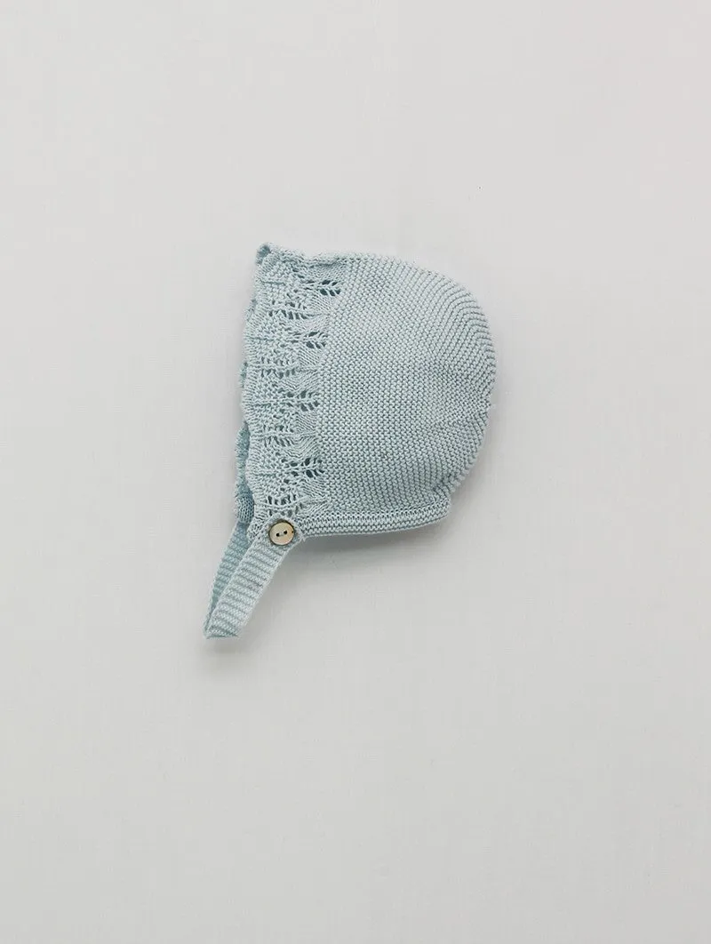 Blue Galera Baby Bonnet