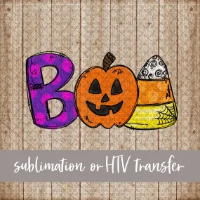 Boo - Sublimation or HTV Transfer