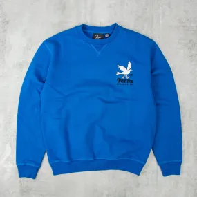 By Parra Wheel Chested Bird Crew Neck Sweat - Blue