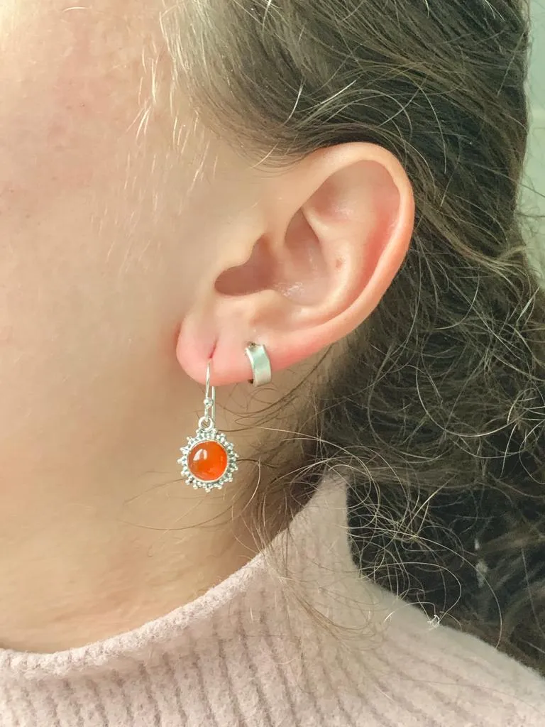 Carnelian Sole Earrings