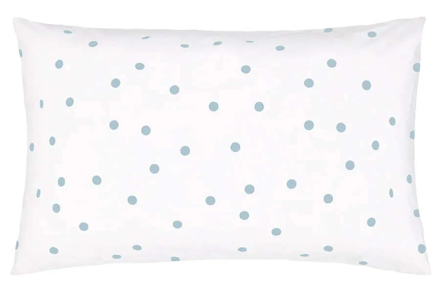 Castle Random Blue Spot Pillowcase