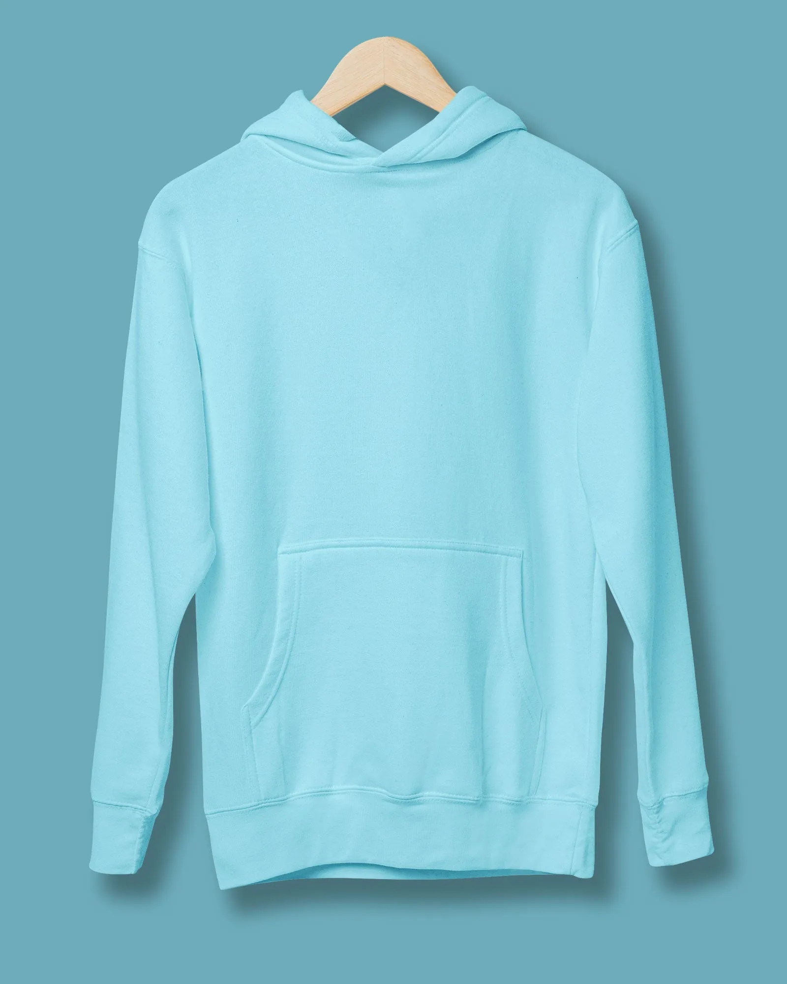 Classic Hoodie: Cyan Blue