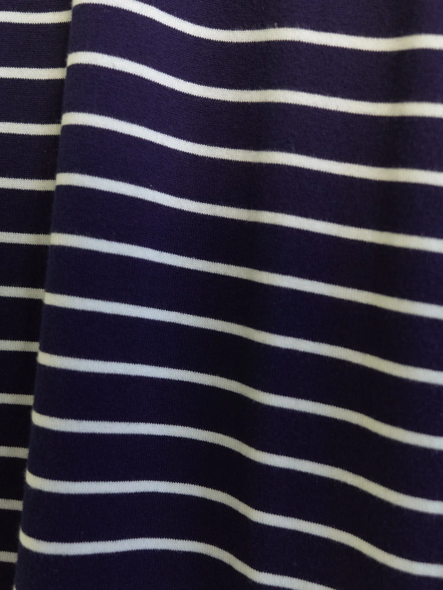 Comme des Garcons 2001 navy striped cotton jersey triple armhole maxi dress