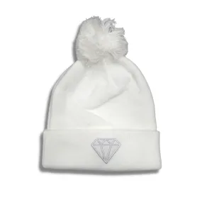 Diamond Kicks Beanie (White)