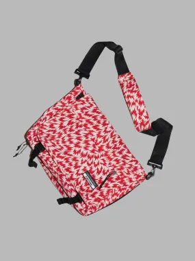 Eastpak x Eley Kishimoto 2009 red corduroa nylon flash print messenger bag