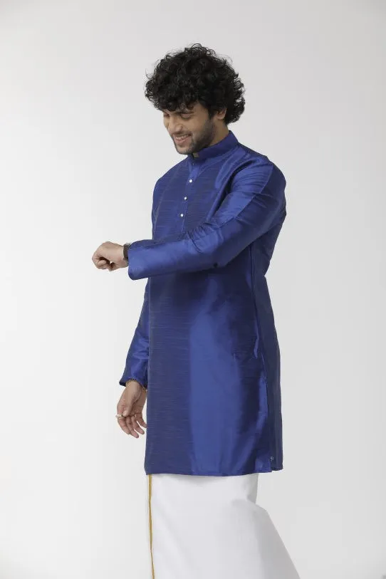 Ethnix - Blue Long Kurta for Men | Uathayam