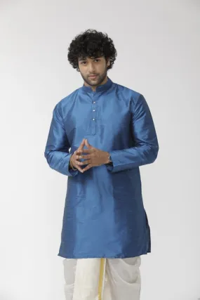 Ethnix - Blue Long Kurta for Men | Uathayam