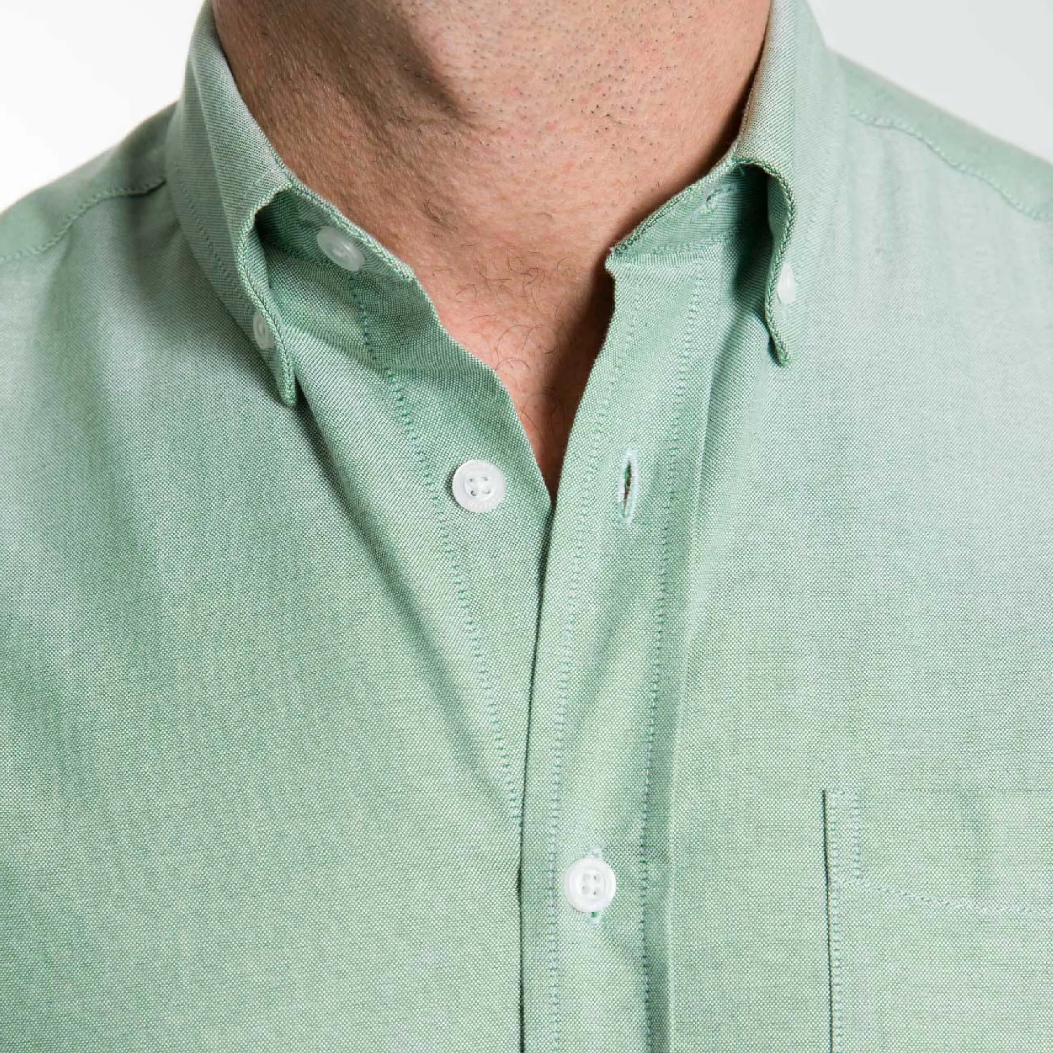 Faded Fern Oxford Wrinkle Free Short Sleeve Shirt