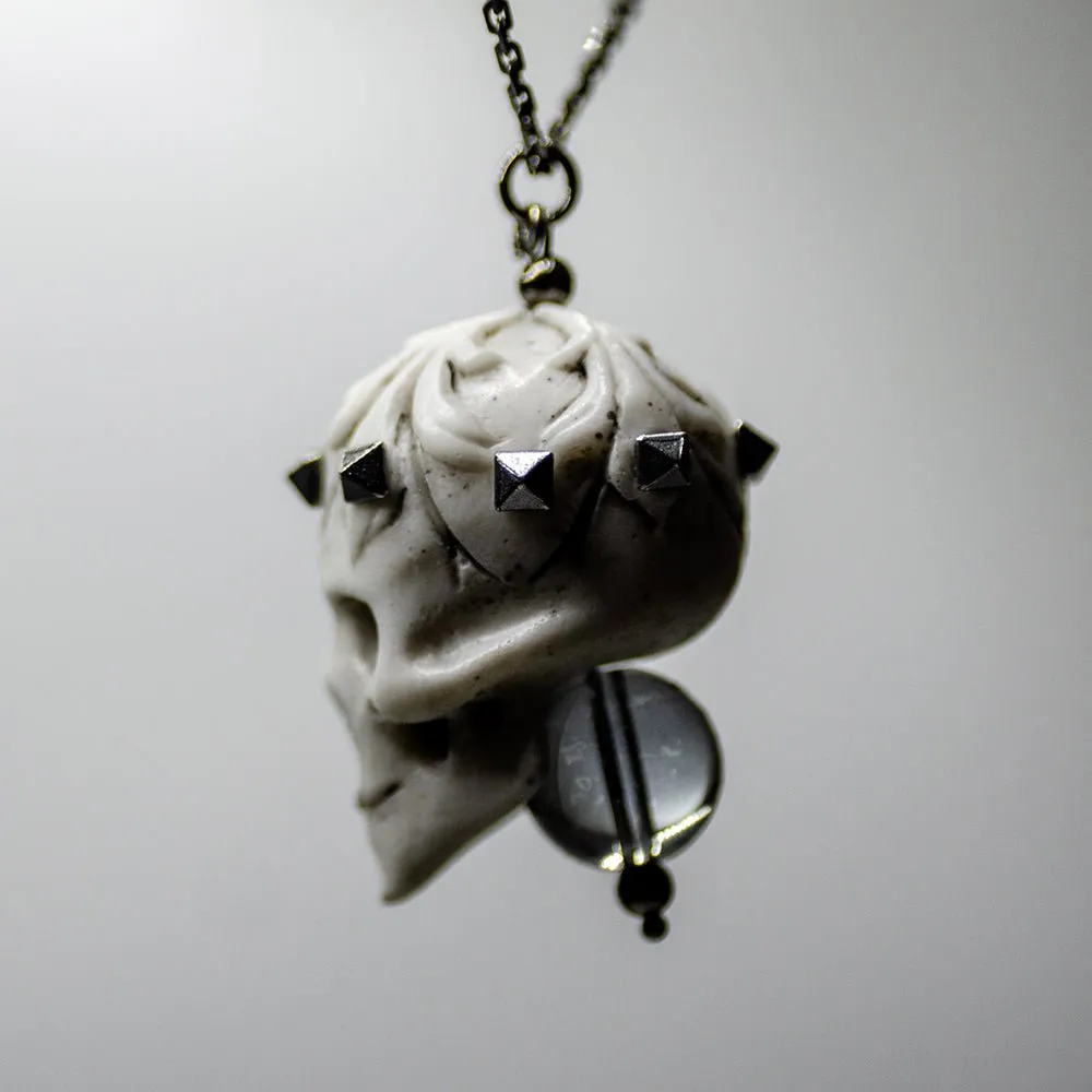 Fern skull pendant - final sale