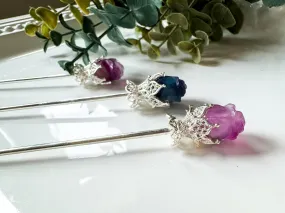 Fluorite Rose || Silver