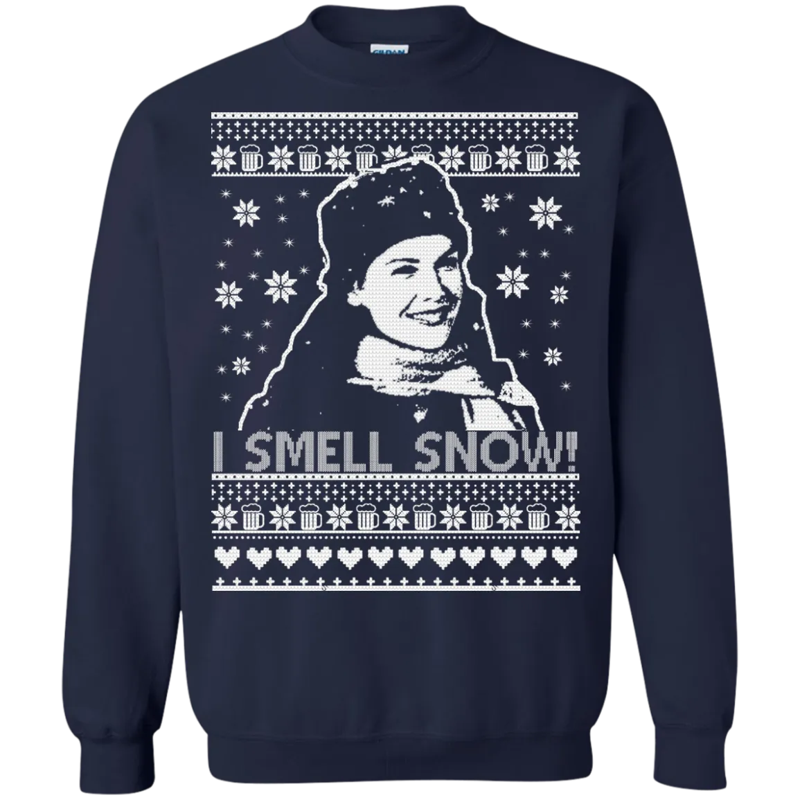 Gilmore Girl Lorelai sweater: I Smell Snow