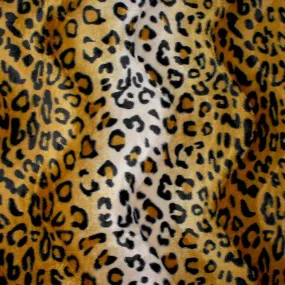 Gold Leopard Velboa Faux Fur