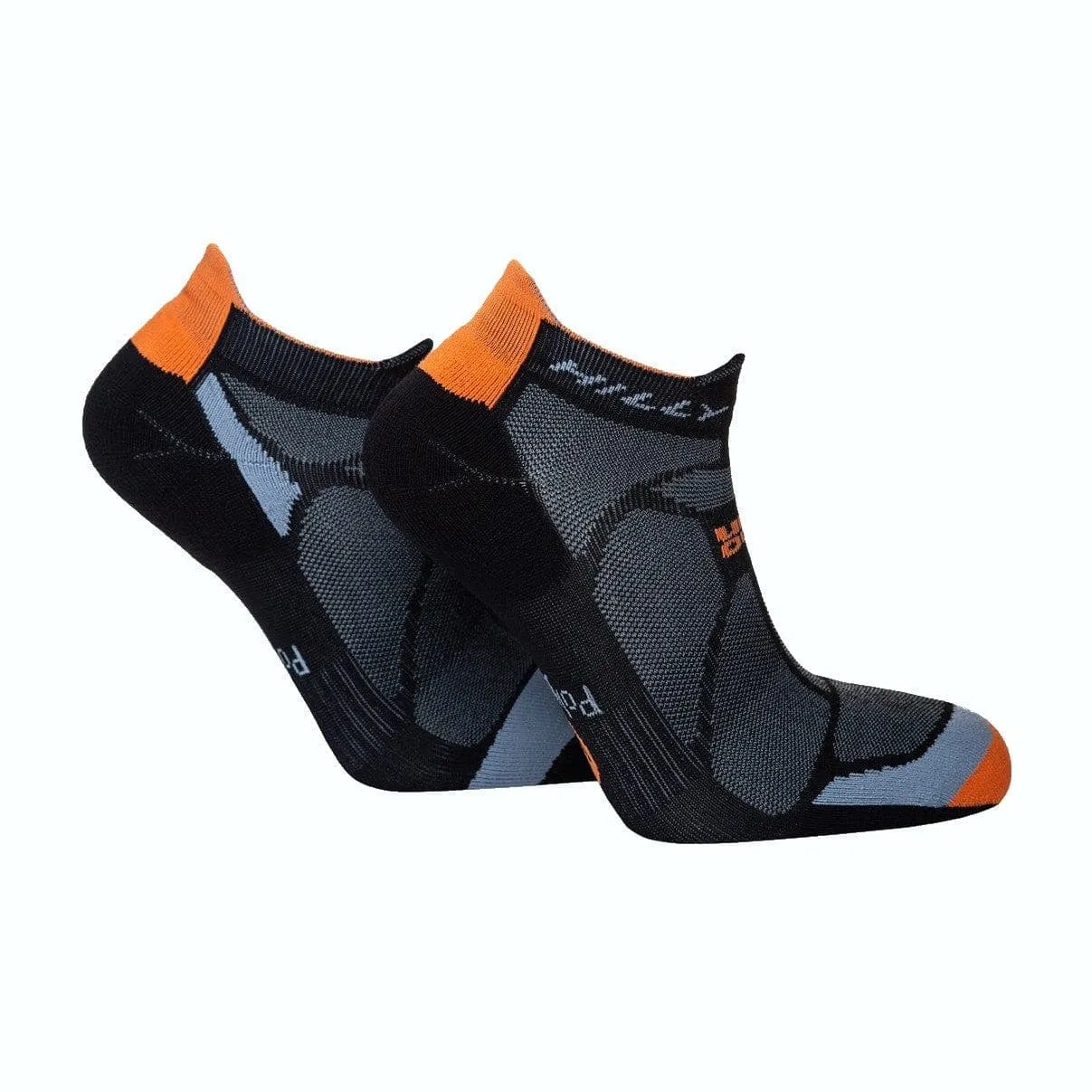 Hilly Marathon Fresh Socklet Min - Black/Orange