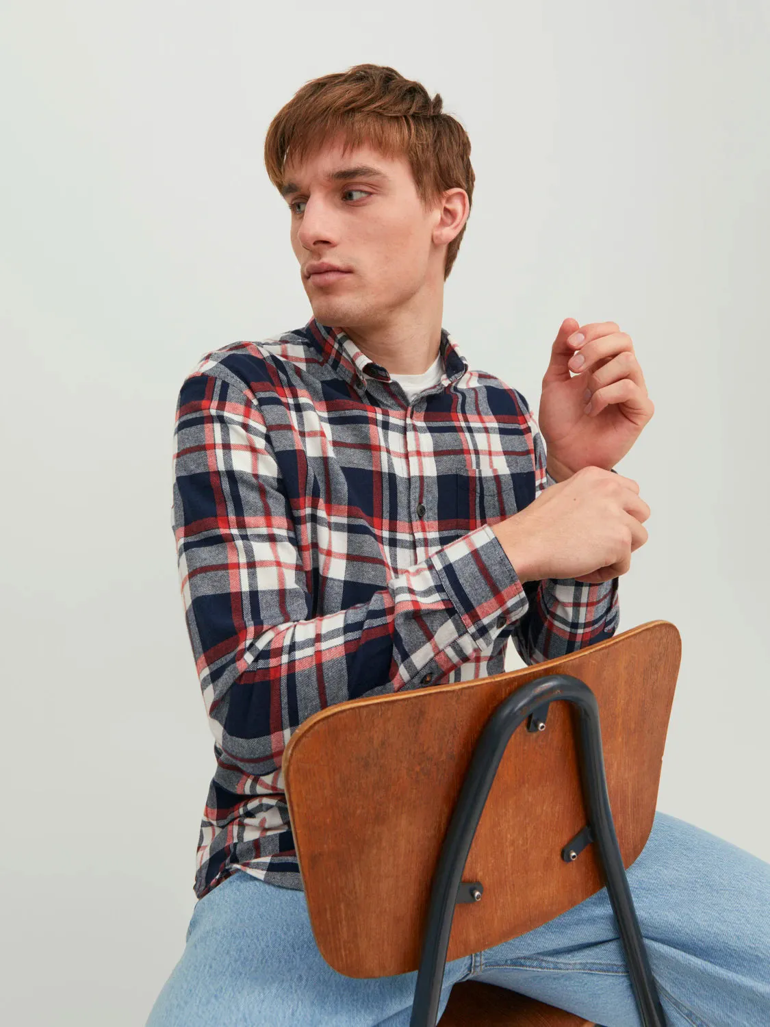 Jack & Jones Mens 'JJECLASSIC' Autume Check Shirt