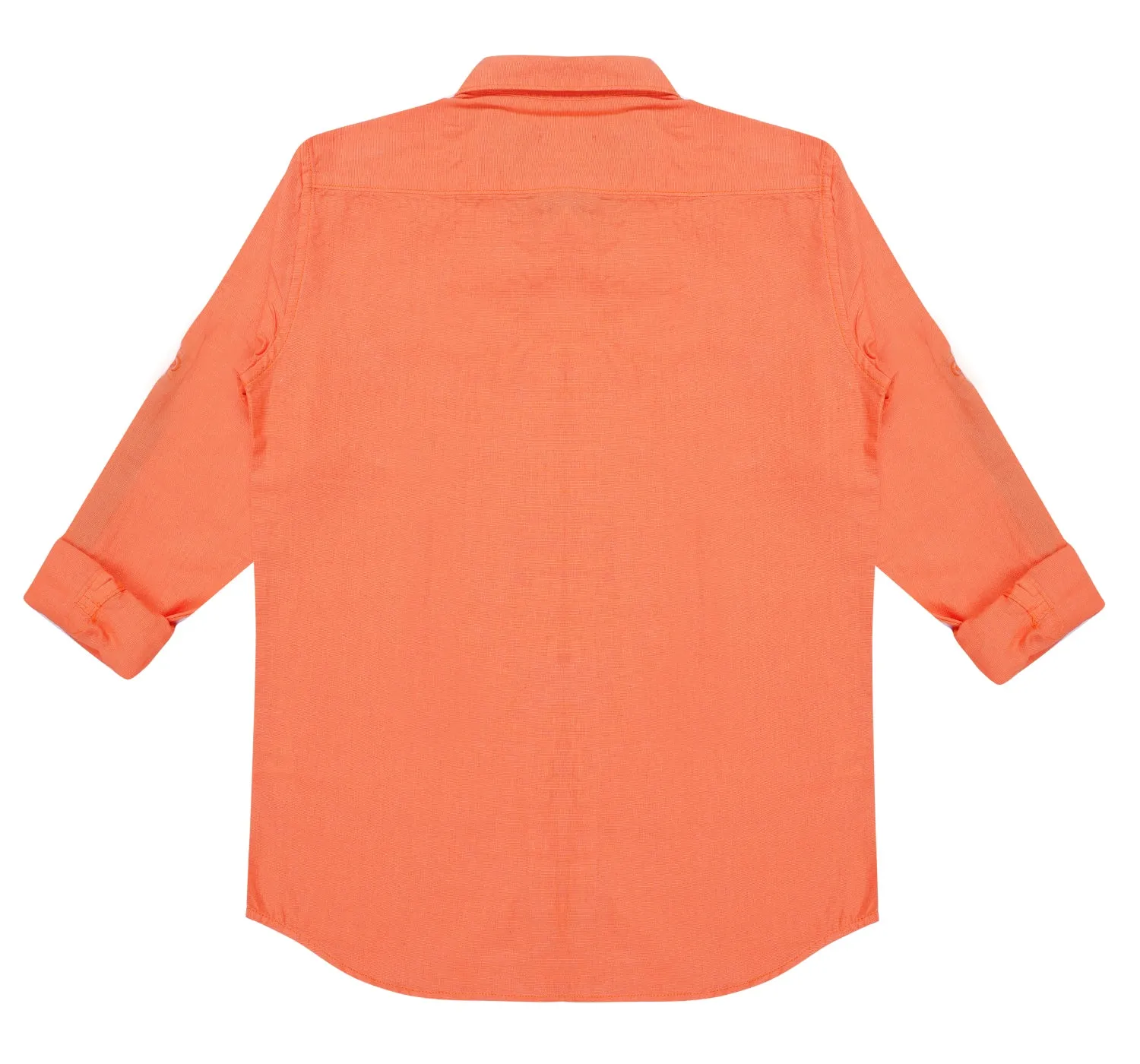 JDC Boy's Orange Strips Shirt