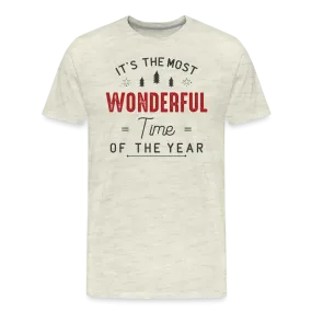 Jolly Jamboree: Men's Premium 'Most Wonderful Time of the Year' Festive Tee