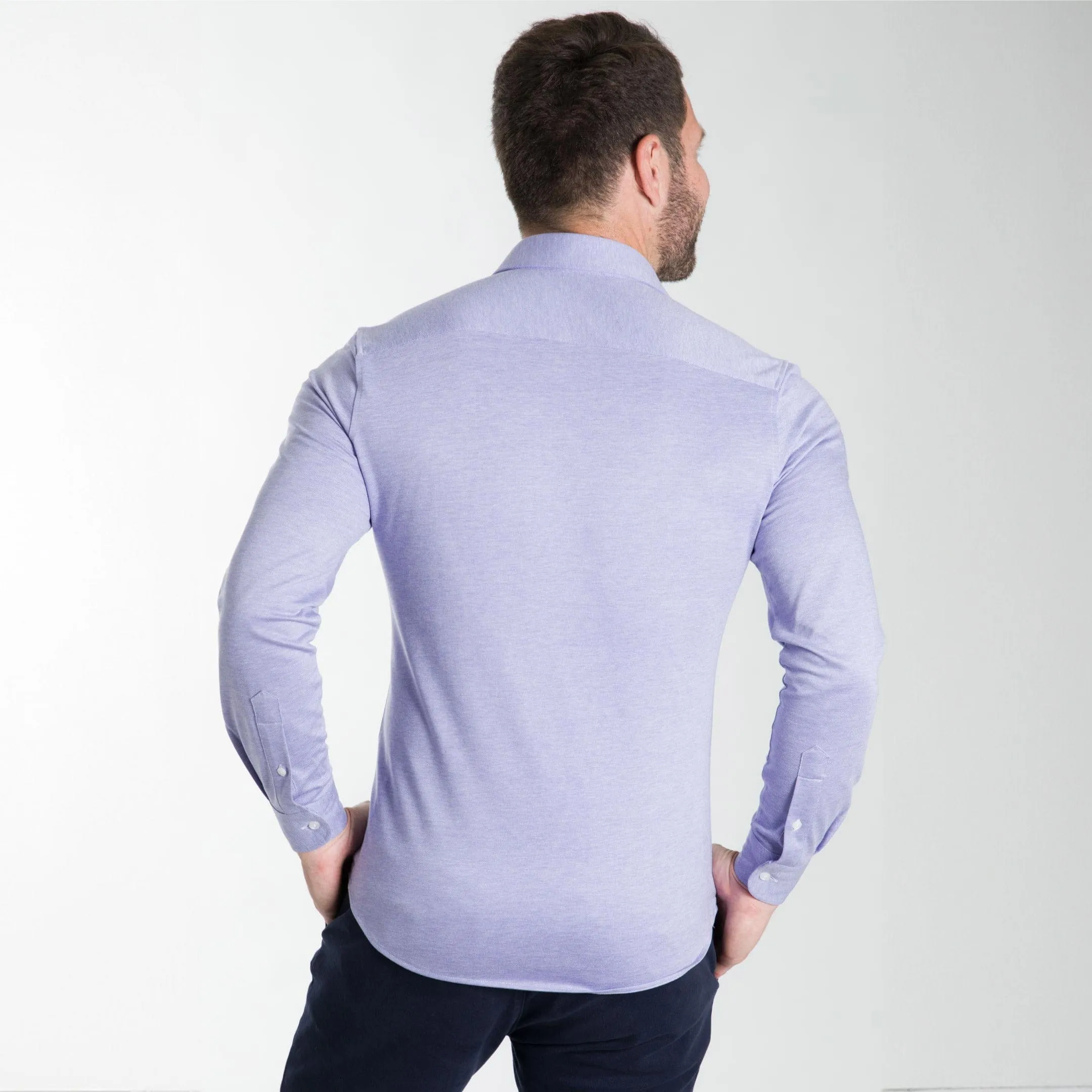 Lavender Mélange Performance Stretch Shirt