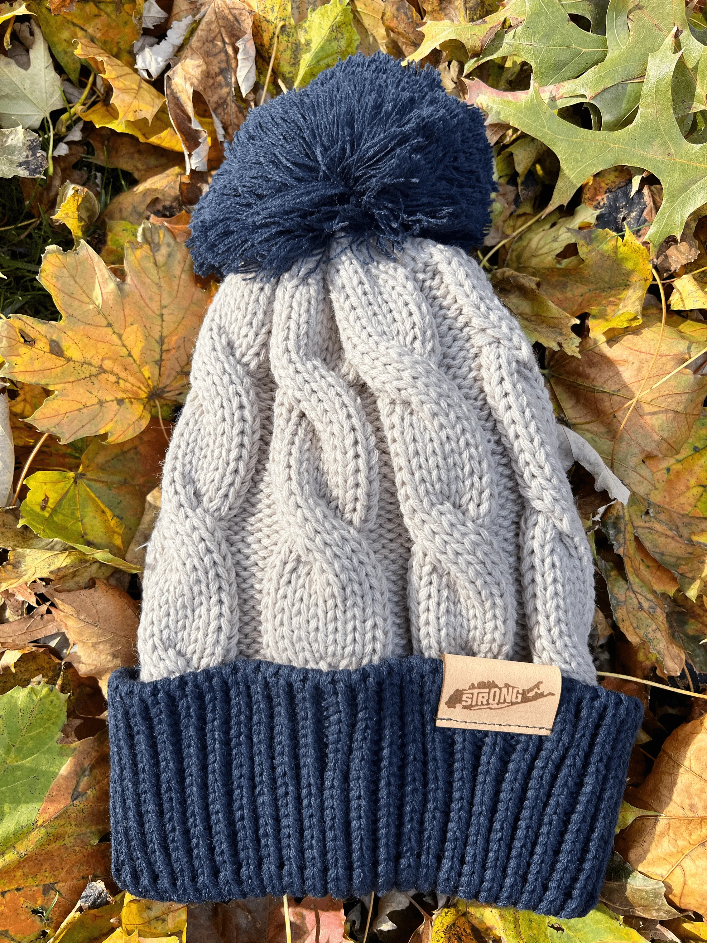 Long Island Strong Chunk Twist Pom Beanie (3 available colors)