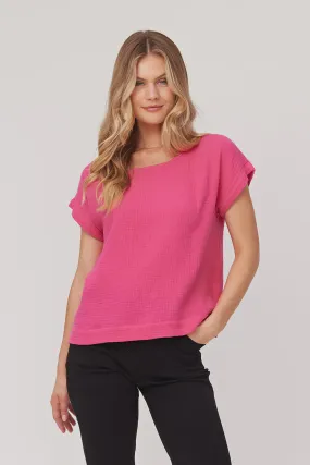 Melani Top | Cerise