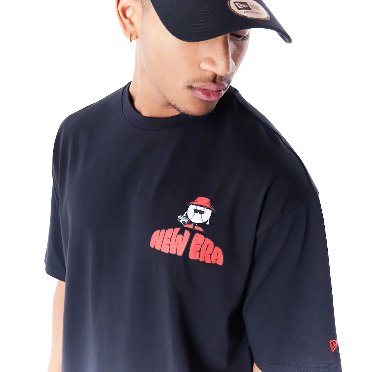 NEW ERA New York City Graphic Black Oversized T-Shirt