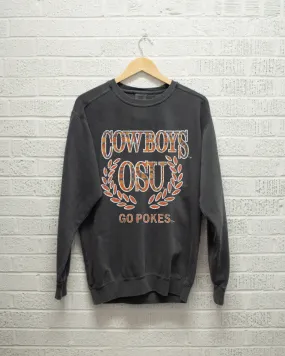 OSU Cowboys Plaid Crest Pepper Sweatshirt