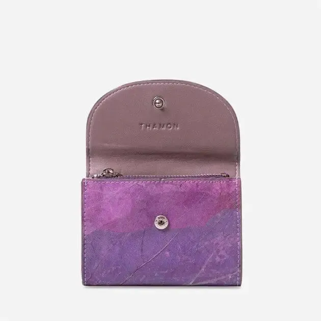 Pippa Vegan leaf coin purse in 4 colours