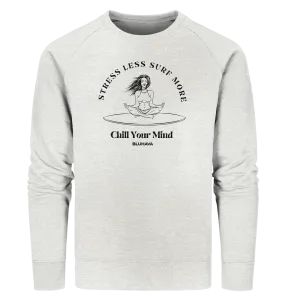 "Stress Less Surf More Meditation" - Unisex Premium Organic Sweatshirt