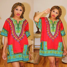 Red Alt Dashiki" (UNISEX)