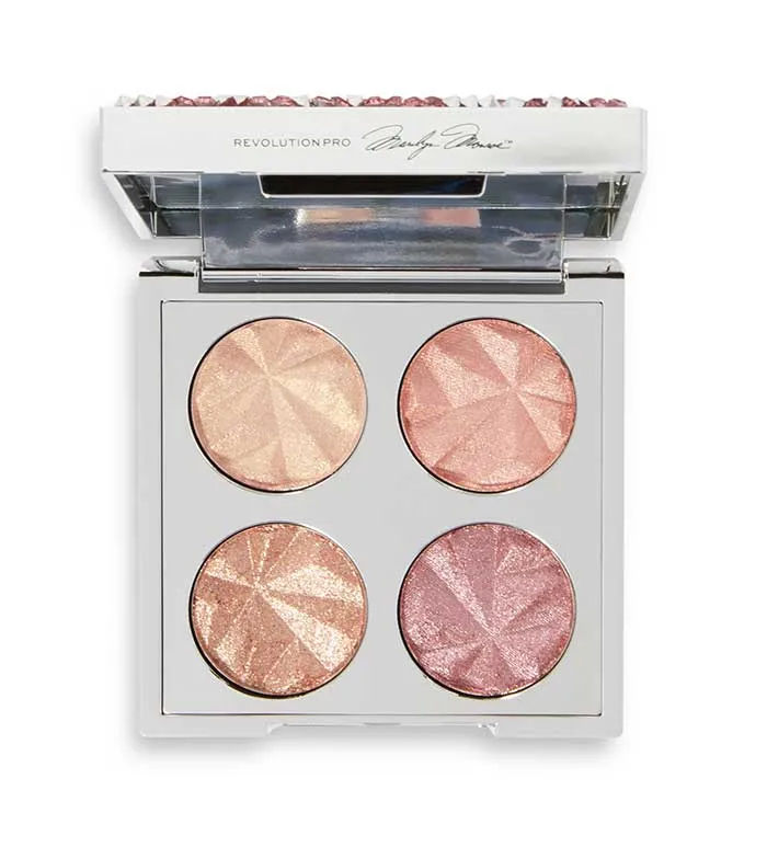 Revolution Pro - *Marilyn Monroe* - Paleta de sombras Eye Quad - Pink Crystal