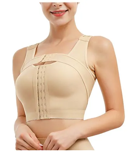 SCSTAR Post-Surgery Posture Corrector Front Closure Bra for Women