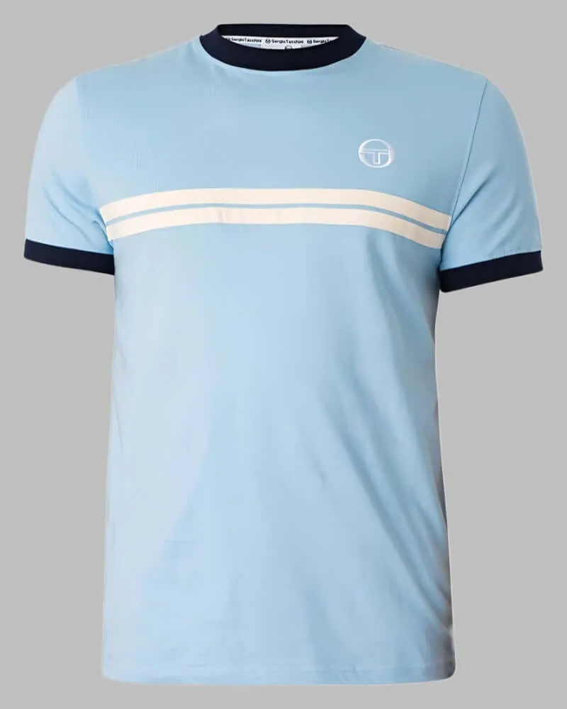 Sergio Tacchini SUPERMAC T Shirt Clear Sky/Maritime Blue