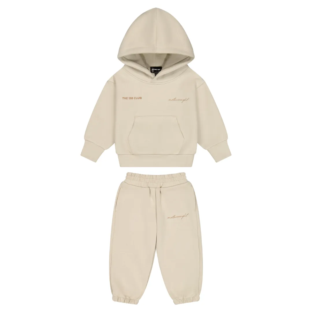 THE 138 CLUB KIDS TRACKSUIT SET - BONE