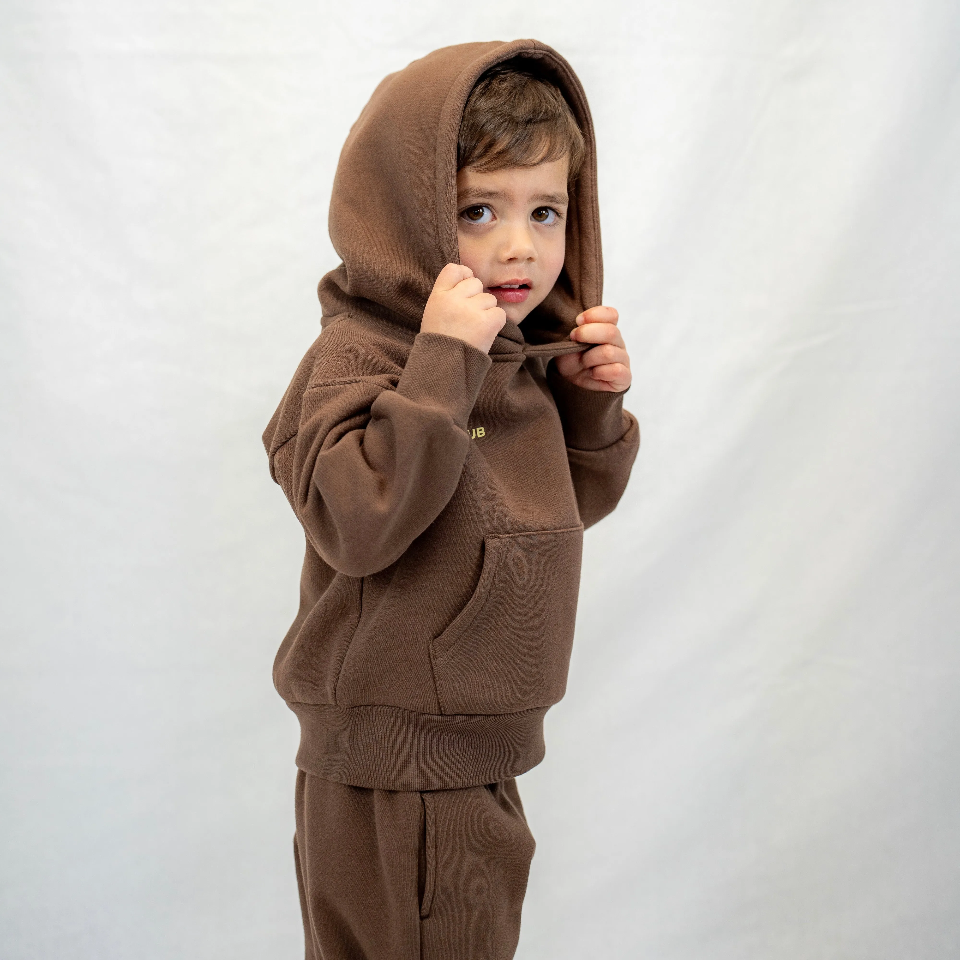 THE 138 CLUB KIDS TRACKSUIT SET - CHOCOLATE