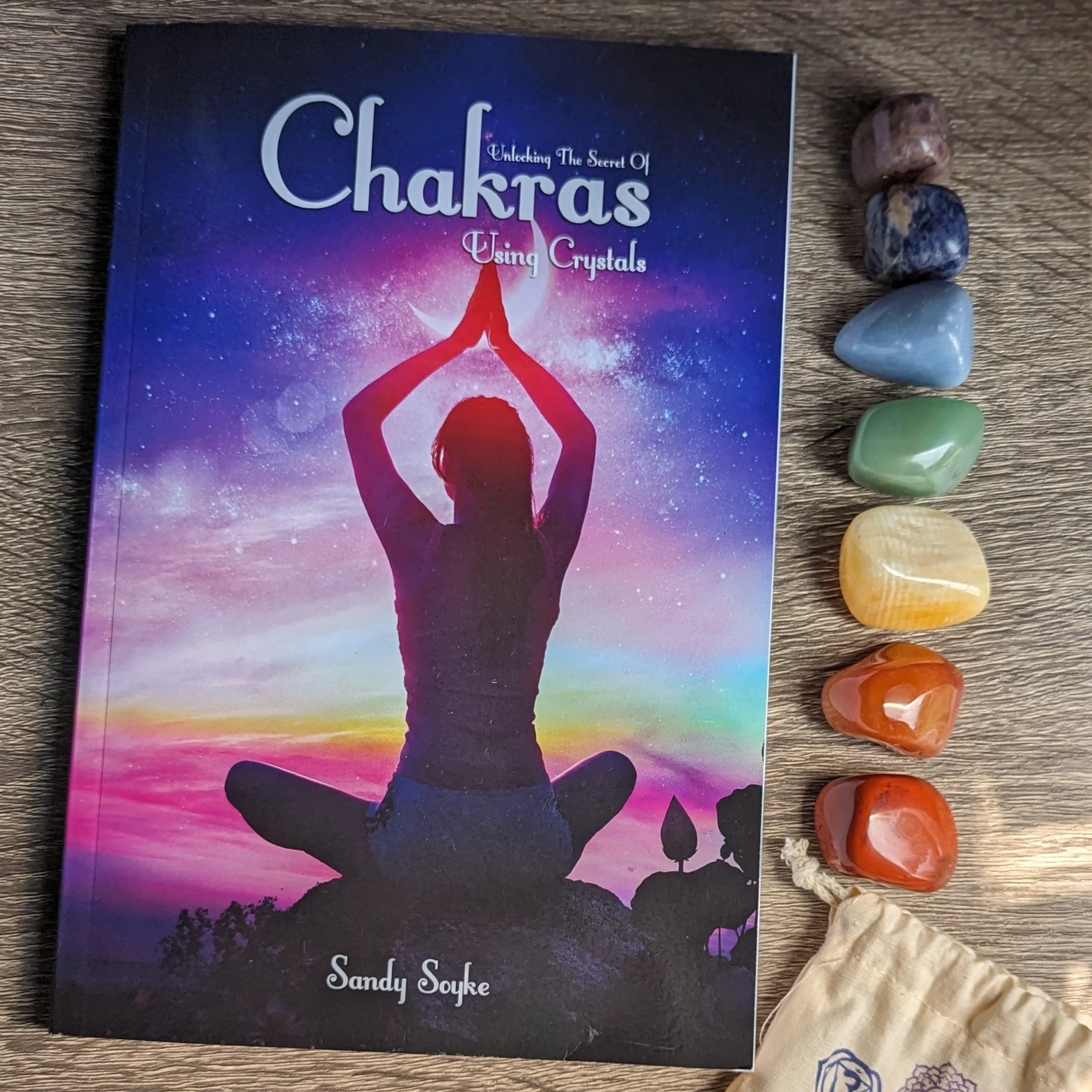 Unlocking the Secret of Chakras Using Crystals Book and Chakra Gemstone Gift Set ~ Signed Copies