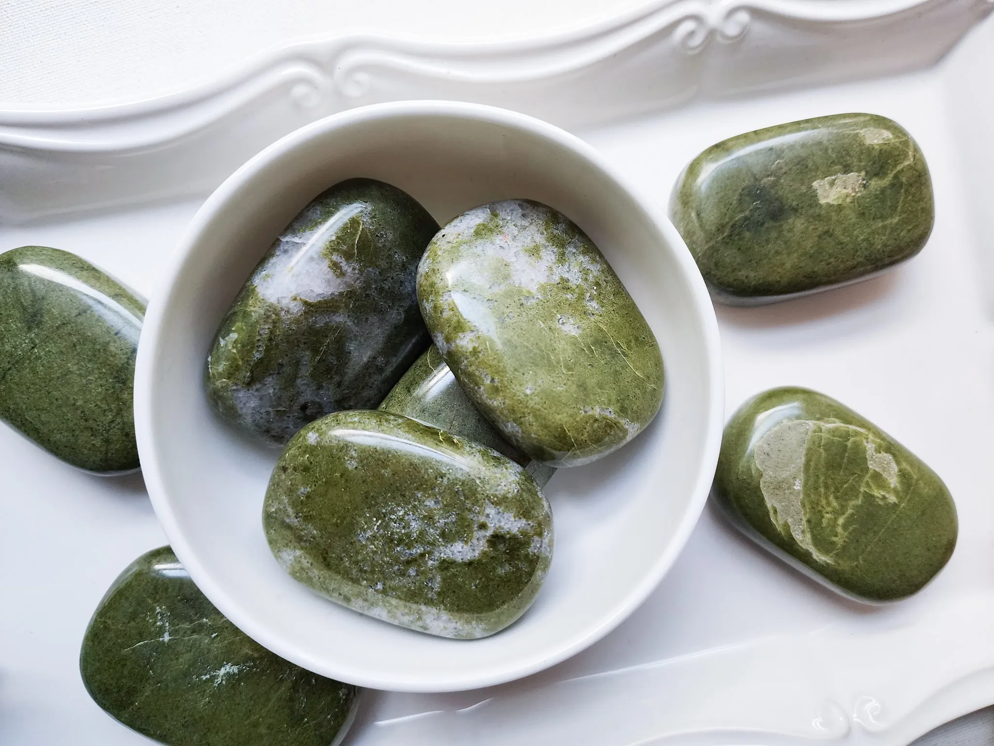 Vesuvianite Soap Palm Stone