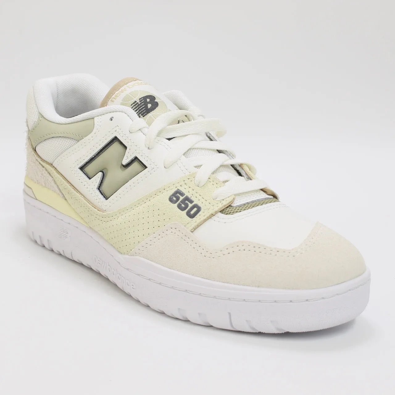 Womens New Balance BB550 Sea Salt Green Brown Trainers