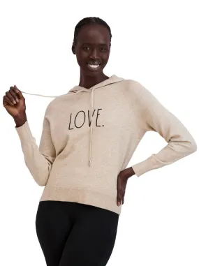 Women's "LOVE" Knit Pullover Hoodie